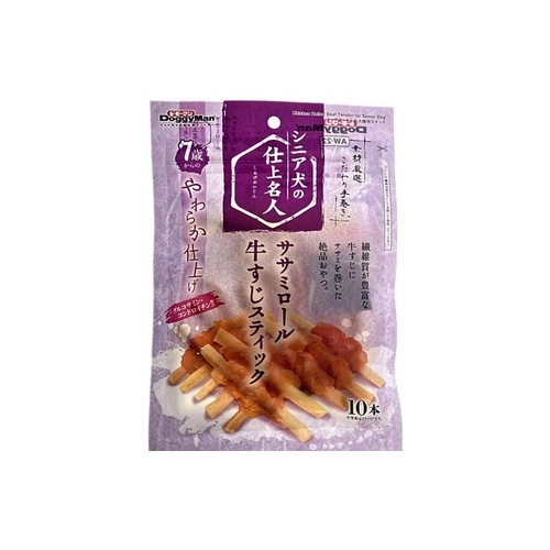 仕上名人ササミロール牛すじ シニア犬１０本ステ