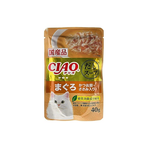 チャオスープパウチ鮪鰹節笹身 ４０ｇ